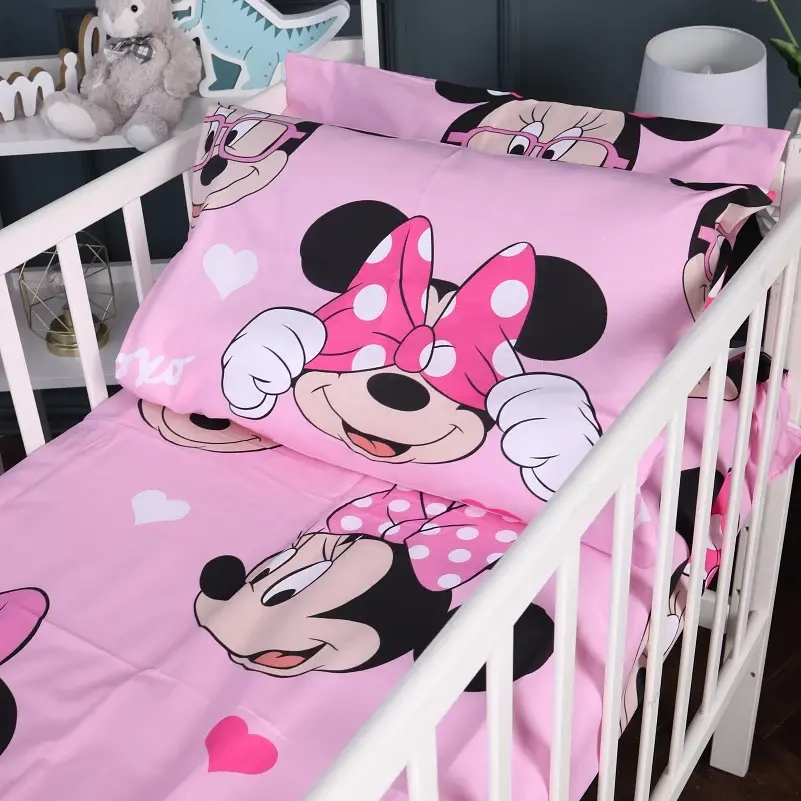 Наволочка MirSon Бязь Kids Time 17-0666 Pink Minnie 45х45 см (2200010118339) - фото 2