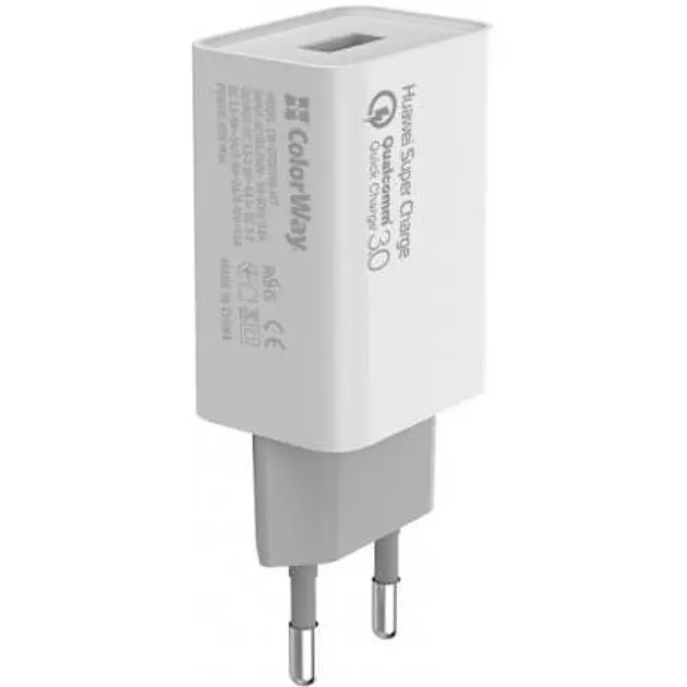 Зарядний пристрій ColorWay Huawei Super Charge/Quick Charge 3.0, 4A 20W - фото 4
