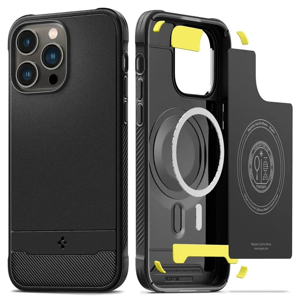 Оригінальний протиударний чохол Spigen Rugged Armor MagSafe для Iphone 14 Pro Max (6.7") Matt Black ACS04812 - фото 1