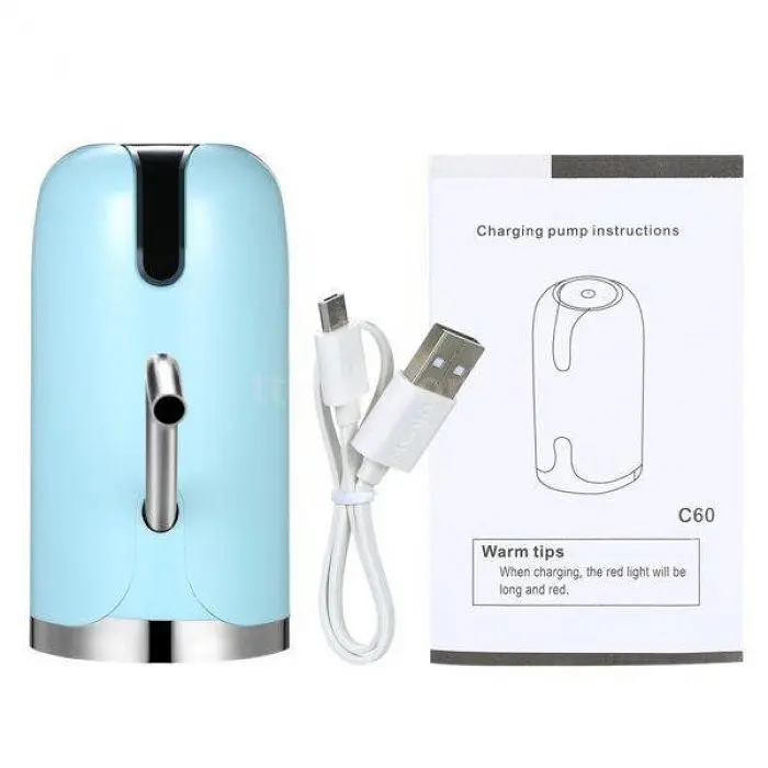 Електрична акумуляторна помпа для води Charging Pump C60 Блакитна