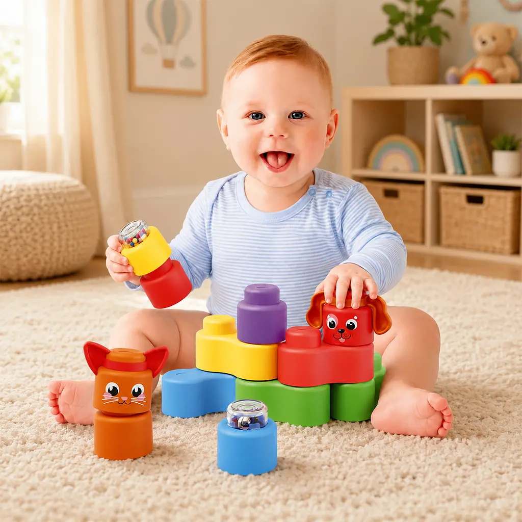 Розвивальний конструктор Kiddi Smart Kiddi Soft Дивозвуки та кольори (04141) - фото 5