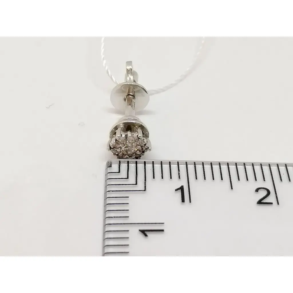 Золотые серьги Империя золота-пусеты с фианитами. СП1128БИ - фото 4