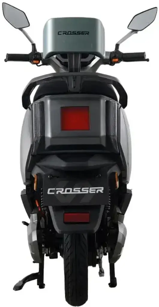Электроскутер Двухместный Crosser V7 (1600W, 72V/24Ah) Серый - фото 4