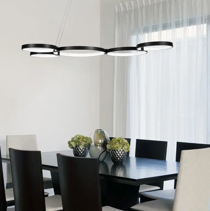 Люстра Brille стельова підвісна лофт в хол LED BL-847S/76W WW BK - фото 6