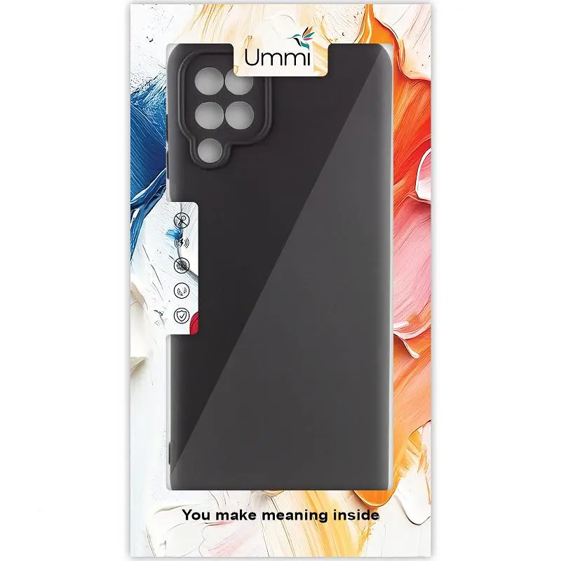 Чохол Silicone Cover Ummi Lakshmi Full Camera (AA) для Samsung Galaxy A12 Чорний / Black - фото 3