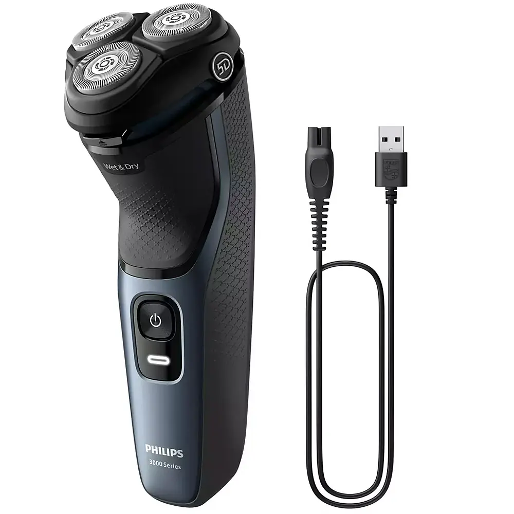 Электробритва Philips Series 3000 S3144/00, синяя - фото 4
