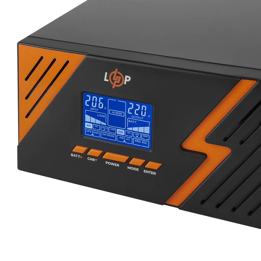 ИБП с правильной синусоидой 12V LPM-PSW-1500VA (1050Вт) Black - фото 7