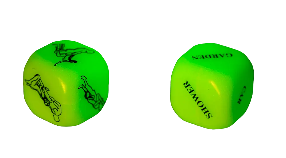 Неонові кубики Sex Dice Kamasutra білі, 2 шт. - фото 5