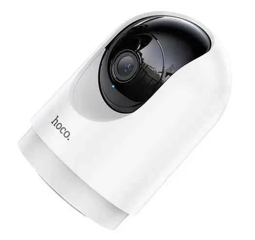 Камера видеонаблюдения Smart camera Hoco D1 Wi-Fi 3MP IP indoor (Белая) - фото 2