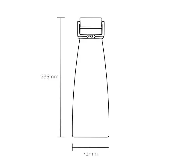 Термос Xiaomi Kiss Kiss Fish Vacuum Cup S-U47WS (475 мл, Black) - фото 3