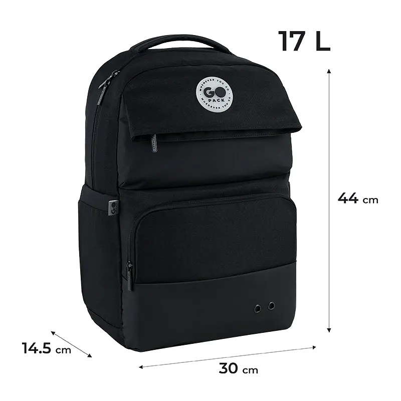 Рюкзак GoPack Teens 187L Чорний (GO26-187L) - фото 2