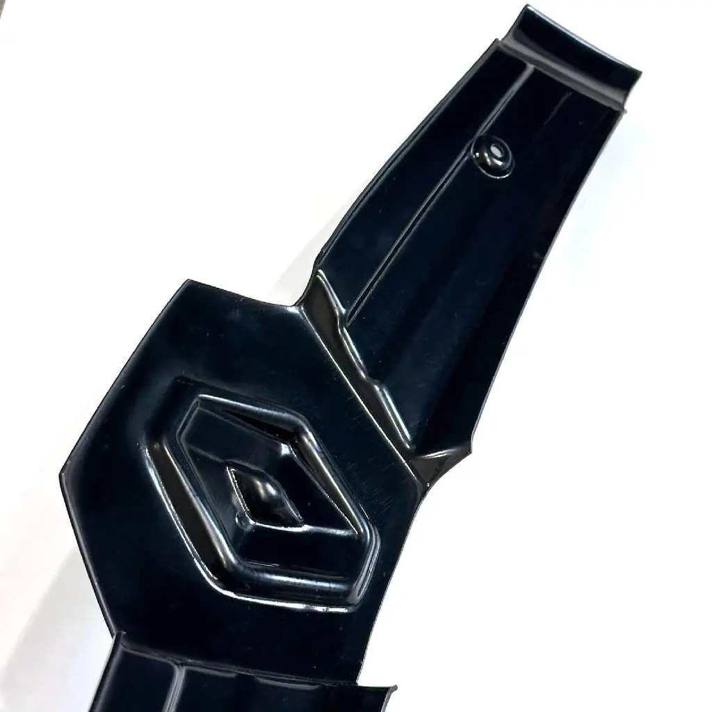 Зимова накладка на радіаторні грати Kangoo I 1998-2008 Глянець з логотипом (Voron Glass) WR10503 - фото 4