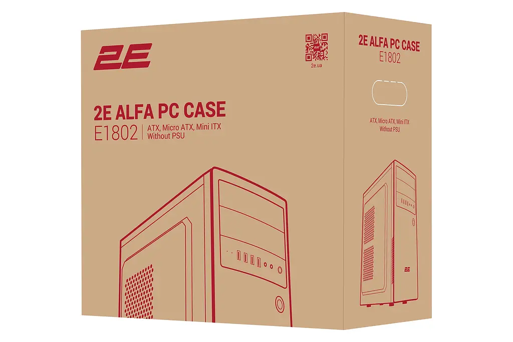 Корпус 2E Alfa E1802 без БР 4xUSB3.0 VGA 320мм ATX чорний - фото 4