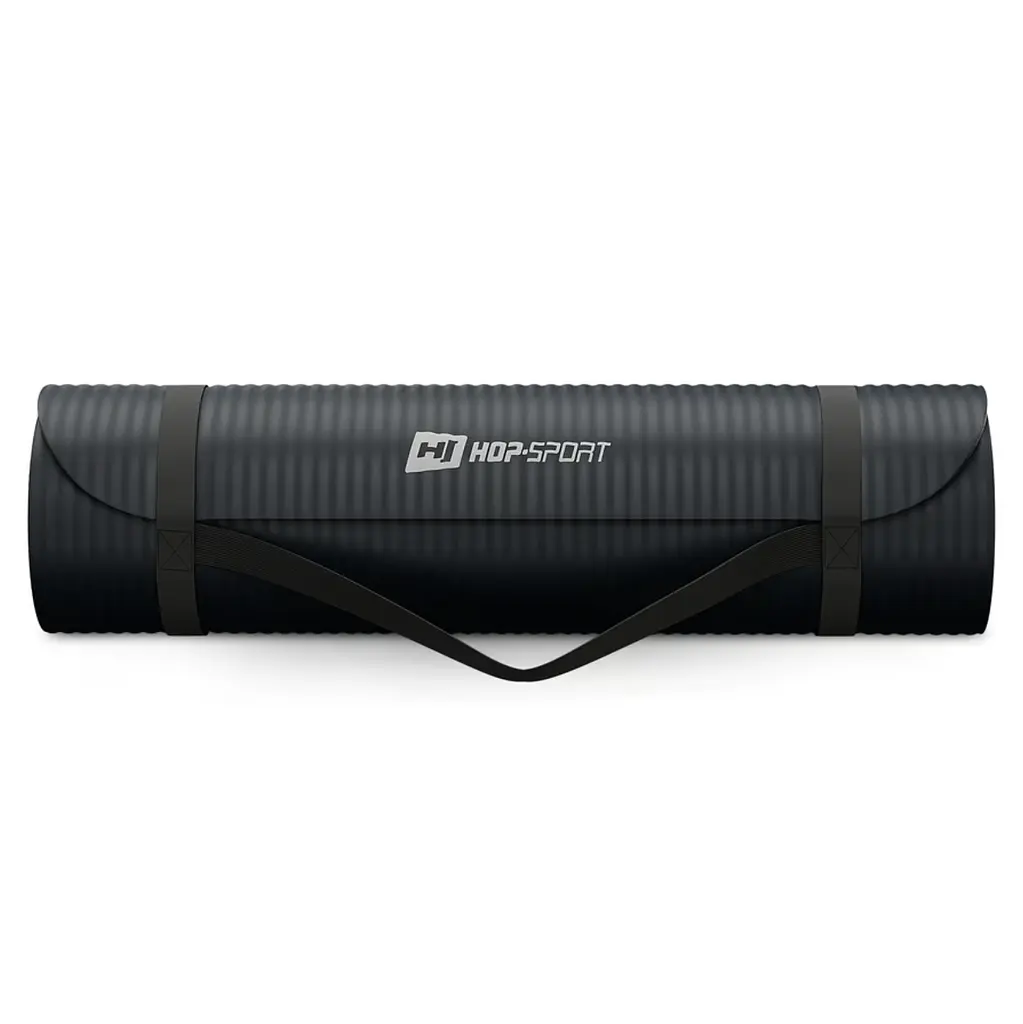 Коврик для йоги Hop-Sport HS-NB010GM NBR 1см чорний - фото 8
