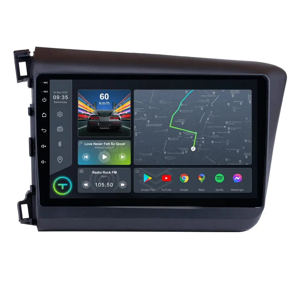 Штатна магнітола TORSSEN Honda Civic 2012+ FL9 4+64Gb 4G Carplay DSP