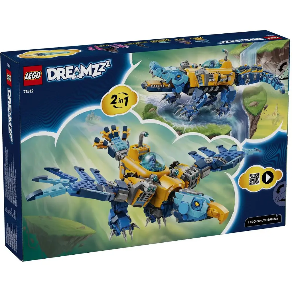 Конструктор LEGO DREAMZzz Подлодка-крокодил 1107 деталей (71512) - фото 8