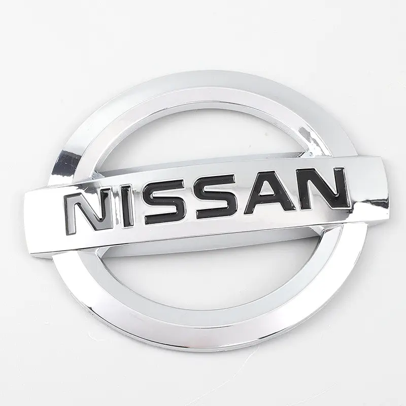 Емблема решітки задня для Nissan Хром 118х100 мм Пластик на скотчі (Завод) - фото 4