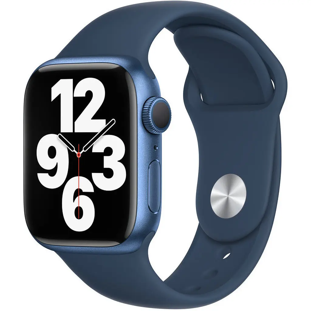 Умные часы Apple Watch Series 7 41mm Abyss Blue EU темно синие - фото 4
