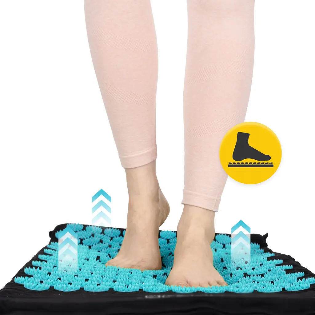 Килимок акупунктурний з валиком 4FIZJO Classic Mat Аплікатор Кузнєцова Black/Blue (P-5905973402385) - фото 6