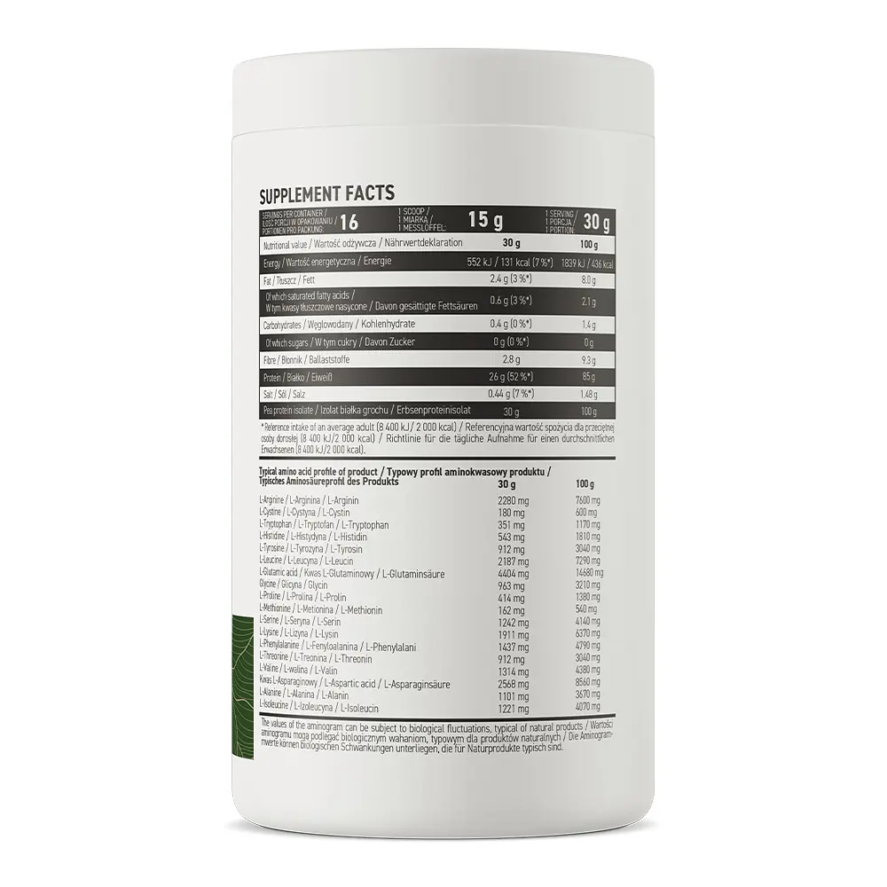 Протеїн Vege Pea Protein Isolate, 480 грам Натуральний OstroVit fit0013410 - фото 2