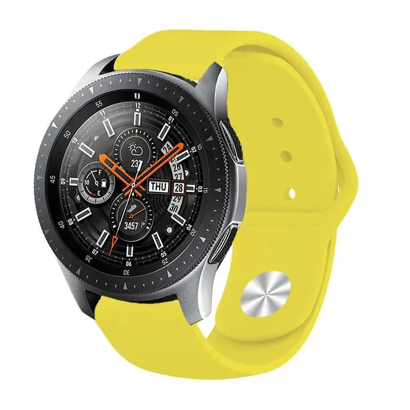 Силіконовий ремінець BeCover для Amazfit Stratos 1/2/2S/3/GTR 2/GTR 47mm/GTR Lite 47mm/Nexo/Pace Yellow (706381) - фото 4