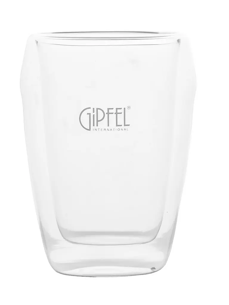 GIPFEL Склянка подвійна 280 мл, скло 7145 GIPFEL