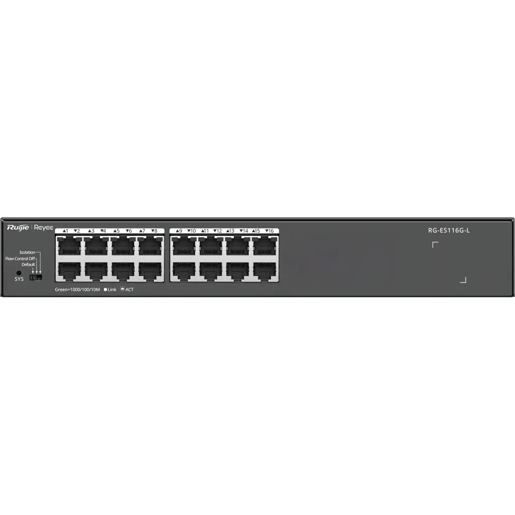 Комутатор мережевий Ruijie Networks RG-ES116G-L