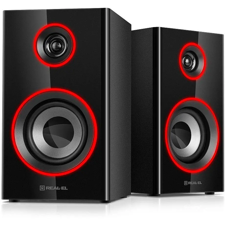 Комп'ютерні колонки 2.0 Real-El RS415 RGB Bluetooth Black 20 Вт - фото 4