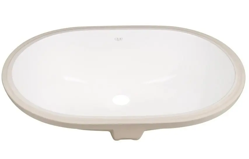 Комплект Qtap Stork: Раковина врезная овальная 570x390x210 мм White + Донный клапан PU02O (QT15116030WN47294) - фото 2