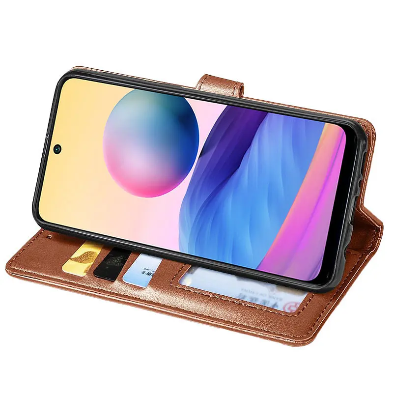 Шкіряний чохол-книжка GETMAN Gallant (PU) для Samsung Galaxy S24 Коричневий - фото 6