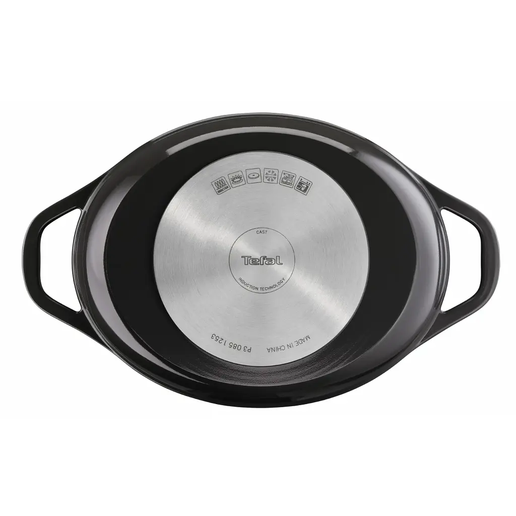 Каструля Tefal Air з кришкою 5.7л чорний (E2558904) - фото 2