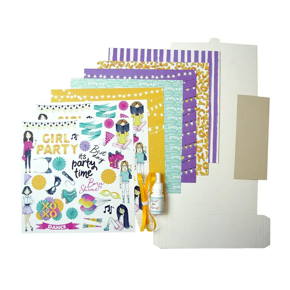 Набір для створення pop-up листівки "Party Girl" FDGCK-052, 14 x 16 см - фото 3