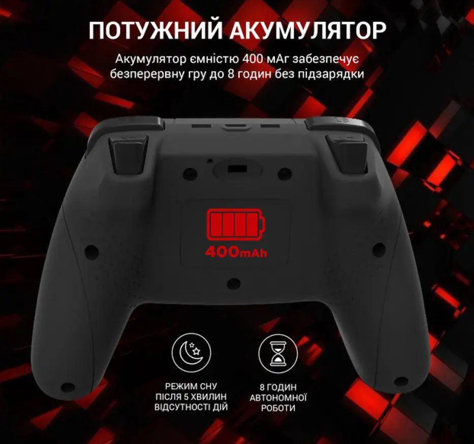 Геймпад джойстик GamePro GP-600 Black 2.4G Wireless PC/PS3/Android - фото 7