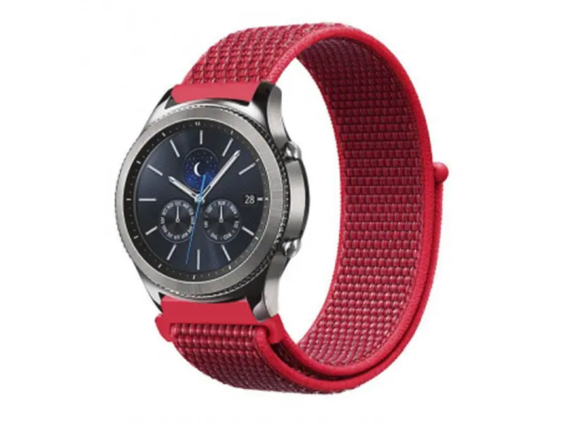 Ремінець BeCover Nylon Style для Amazfit Stratos 1/2/2S/3/GTR 2/GTR 47mm/GTR Lite 47mm/Nexo/Pace Red (705892 - фото 2