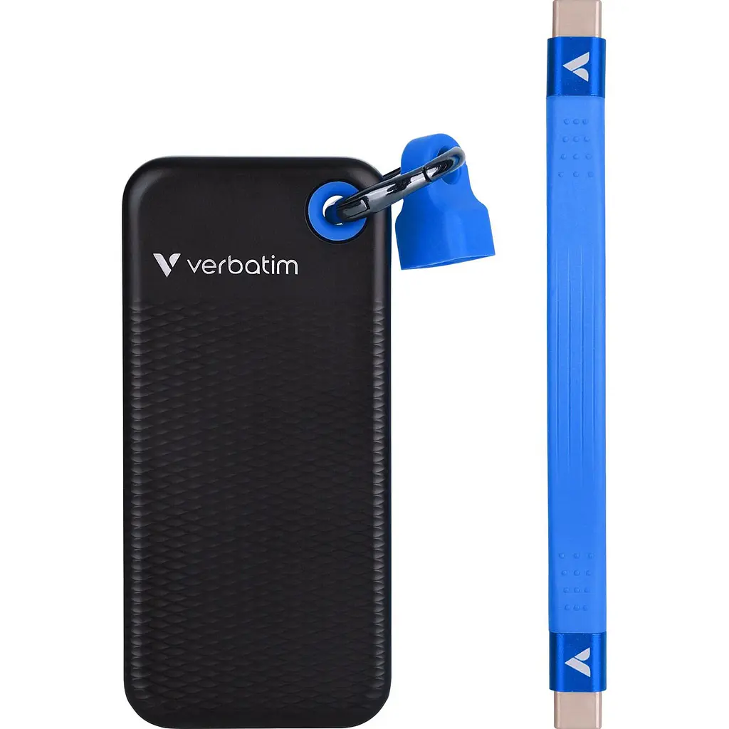 Зовнішній SSD накопичувач Verbatim Pocket 1TB Black/Blue (32191) [157791] - фото 2