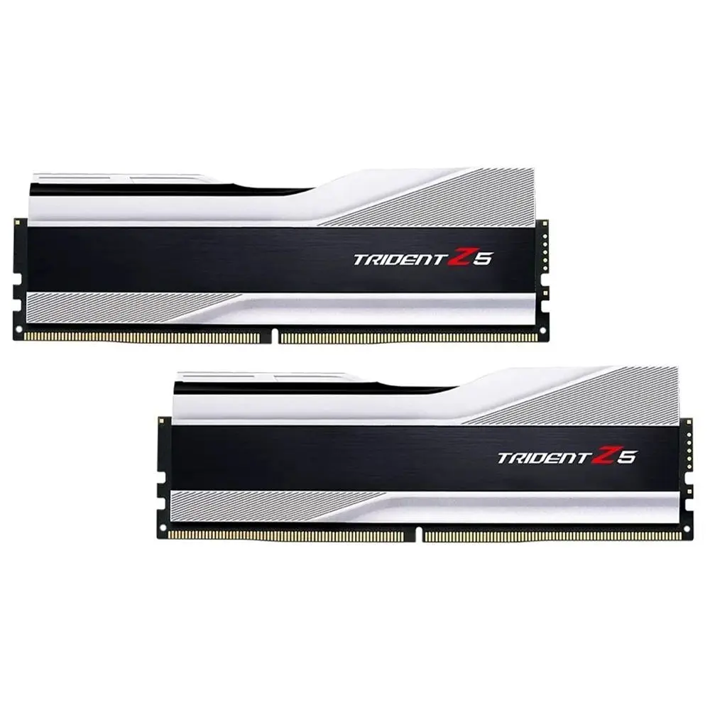 Модуль памяти DDR5 2x32GB/6000 G.Skill Trident Z5 Silver (F5-6000J3238G32GX2-TZ5S) - фото 2