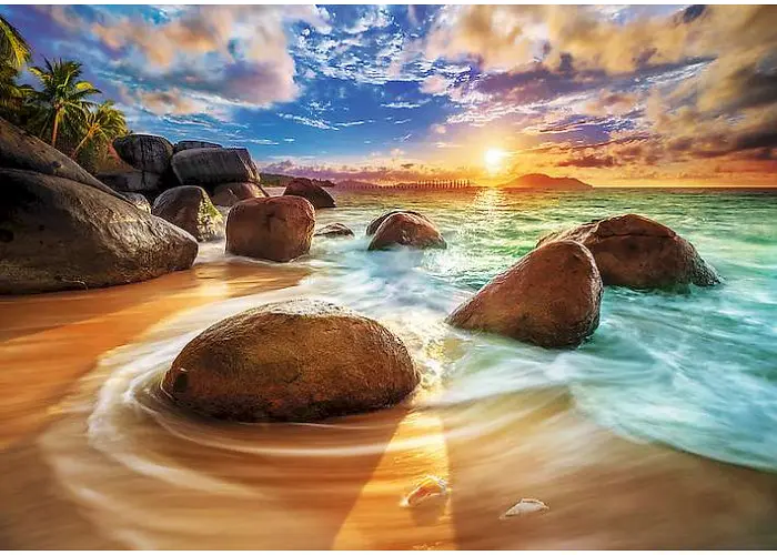 Пазл Trefl Пляж Самудра Керала Індія 1000 ел. (10461) - фото 2