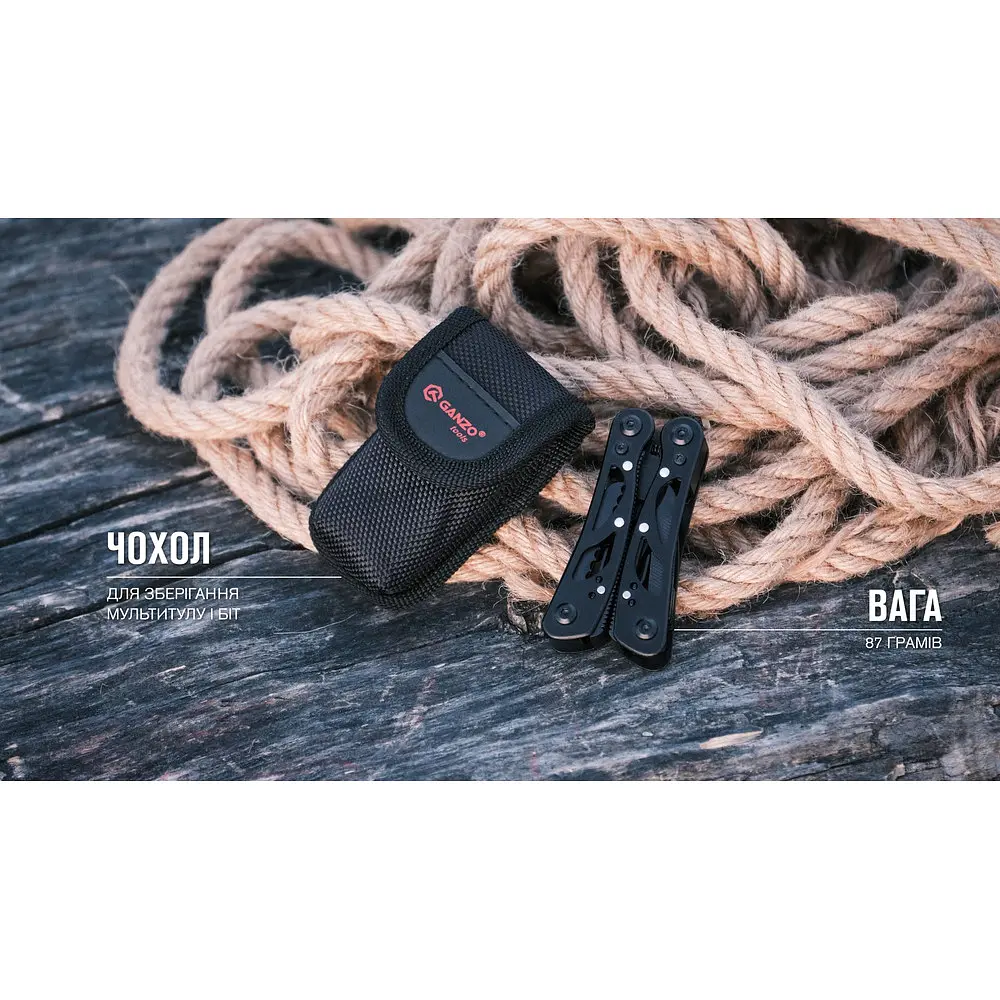 Мультитул Ganzo G104 S чорний - фото 7