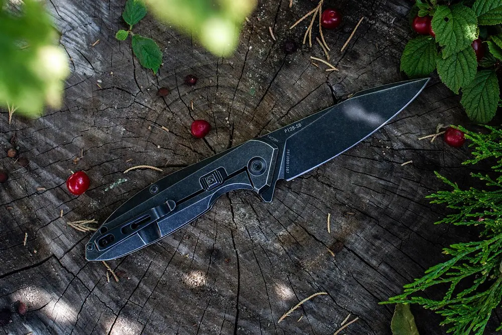 Ніж складаний туристичний Ruike P128-SB, (9.3 см) 14C28N/3cr14n чорний - фото 7