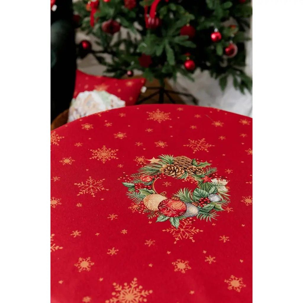 Скатерть гобеленовая Прованс Present с люрексом 136 см (41829) - фото 6