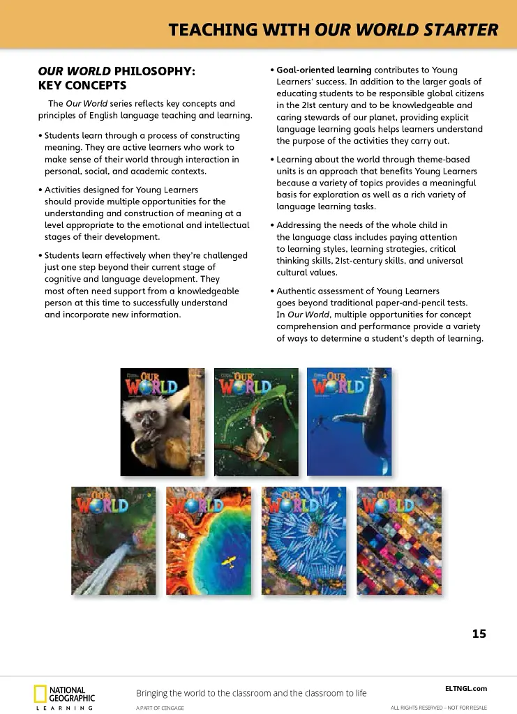 Our World (2nd Edition) Starter Lesson Planner with Student's Book+Audio CD and DVD - фото 2