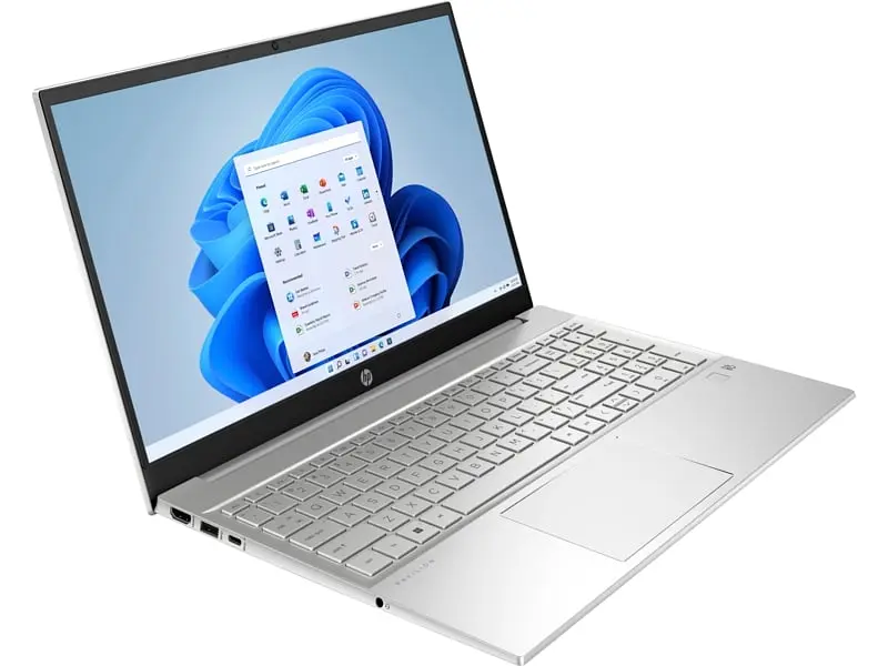 Ноутбук HP Pavilion 15-eh1135ru 15.6' FHD IPS AG, AMD R3-5300U, 12GB, F512GB, UMA, DOS, серебристый (9H8N2EA) - фото 2