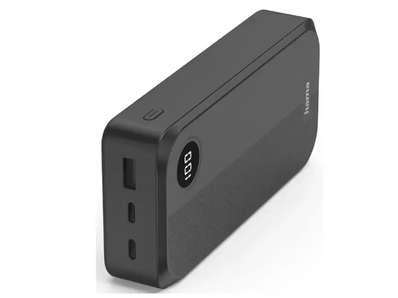 Зовнішній акумулятор (Power Bank) Hama Power Bank 20000mAh Grey (139547) - фото 4