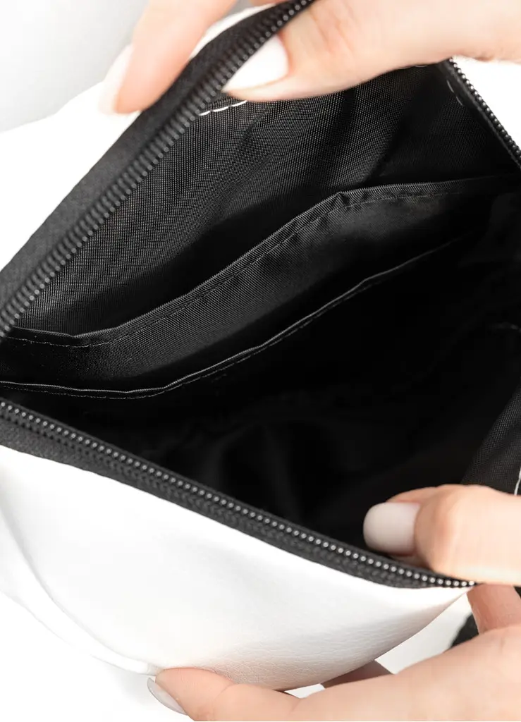 Сумка на пояс бананка Sambag Marina MSG біла 24 х 15 х 8 см (85151008) - фото 7