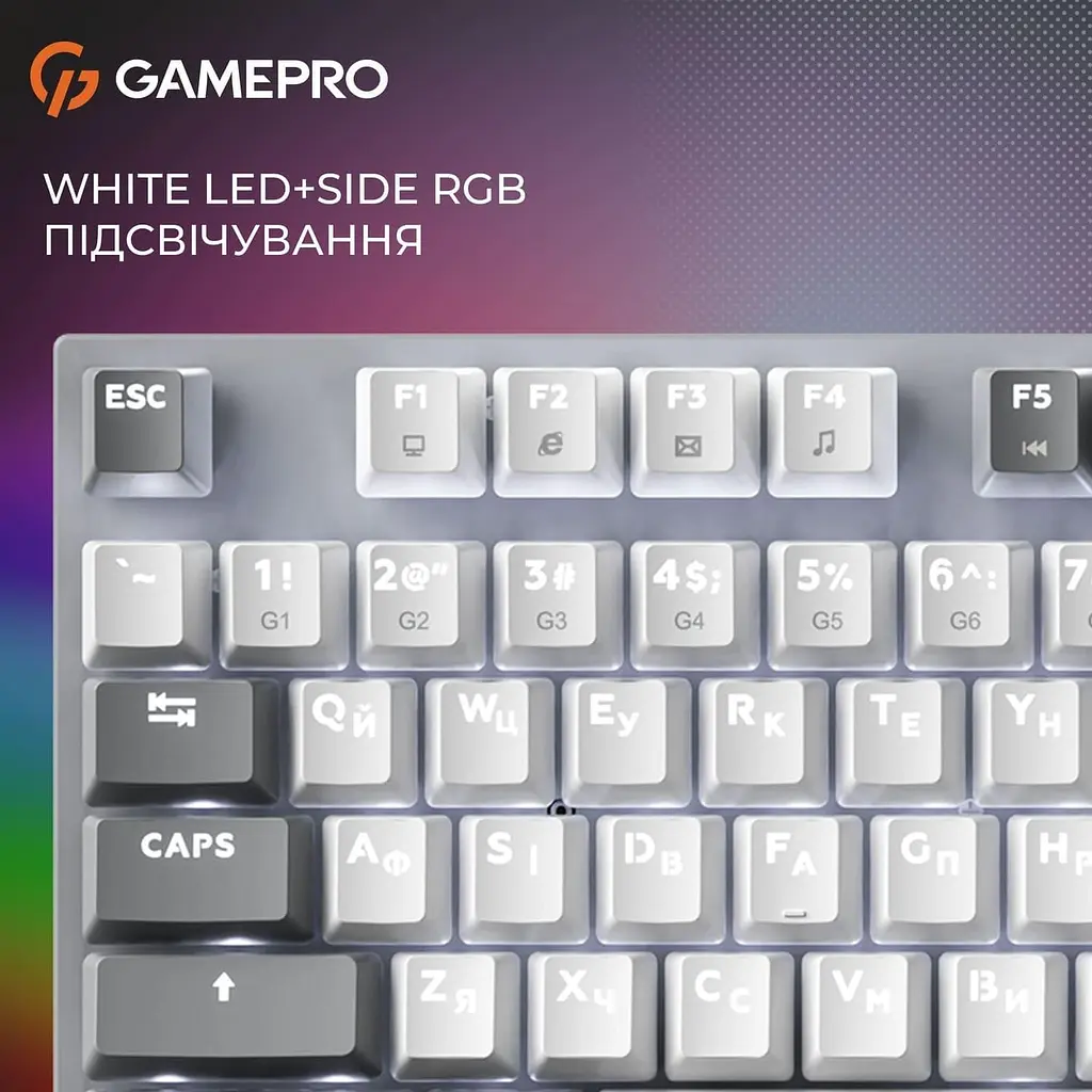 Клавиатура GamePro Genesis Metallic 100% Red switches (MK144G) - фото 14