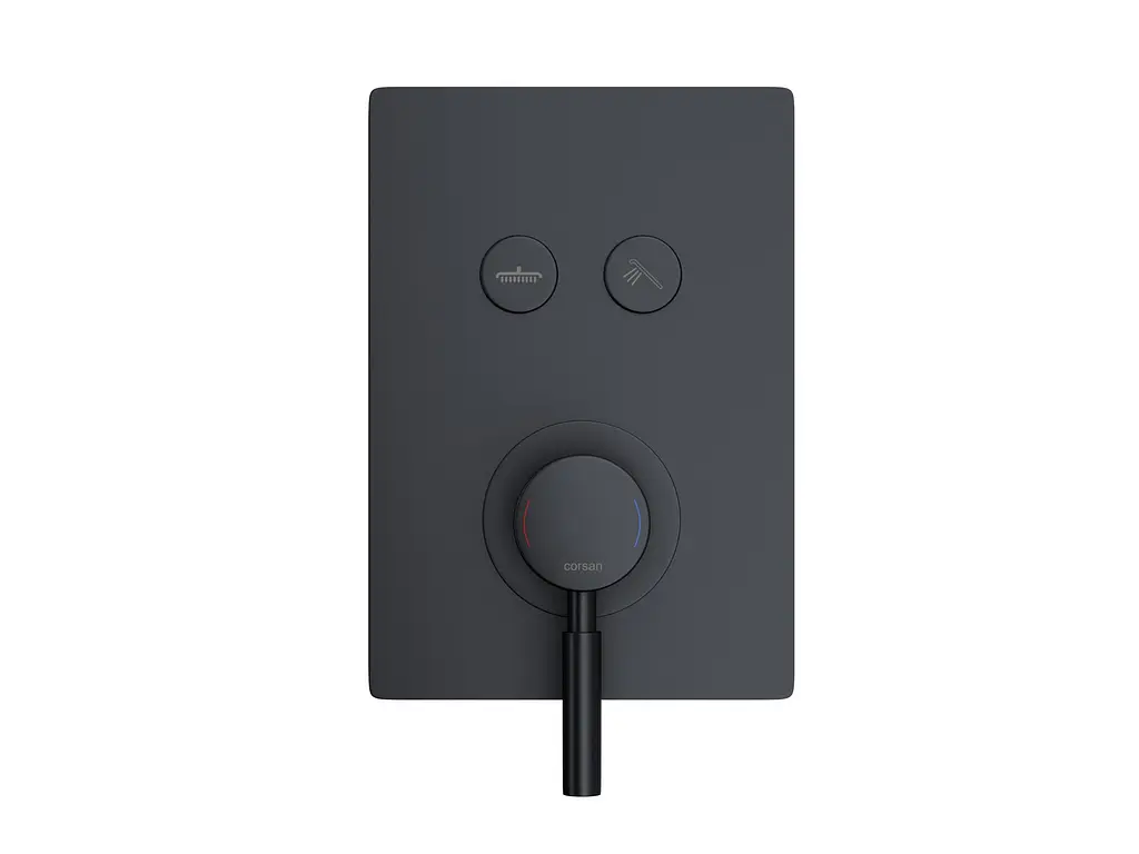 Душова система прихованого монтажу Corsan CMZ066MBL black + BOX 646987, Чорний матовий - фото 3