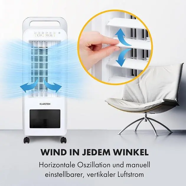 Мобільний кондиціонер-вентилятор Klarstein Cooler Rush 3-в-1 (10035824) - фото 3