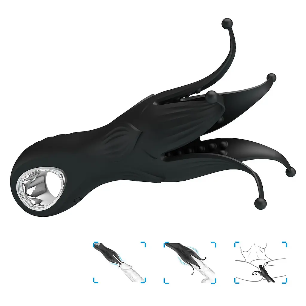 Вібратор для клітора Pretty Love Arella 17.2 см (чорний) - фото 10