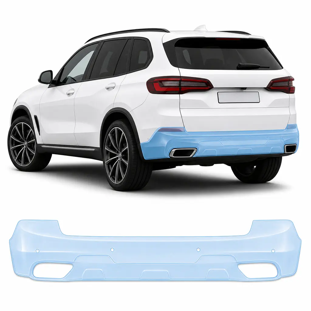 Антигравійна захисна бронеплівка за лекалами для BMW X5 G05 2018-2023 - задній бампер