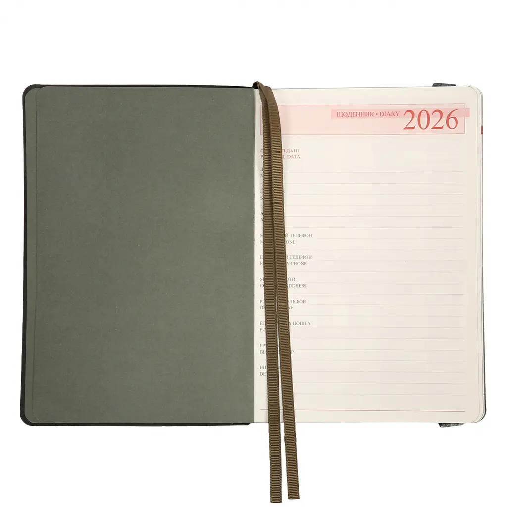 Ежедневник-деловая записная книжка А5 Leo Planner Polo 2026 мягкая графитовая 368 страниц (252694) - фото 6